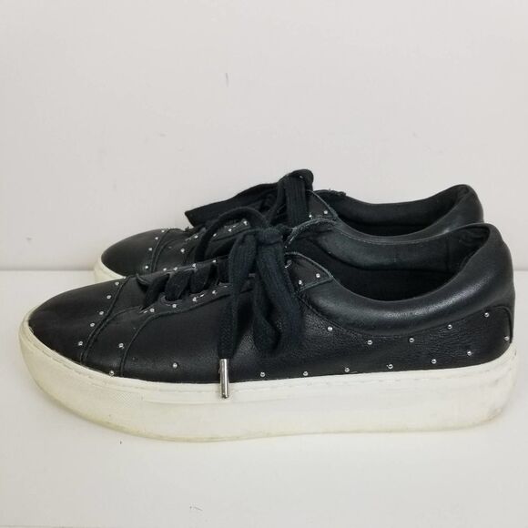 REBECCA Minkoff black studded lace up sneakers - Picture 3 of 7